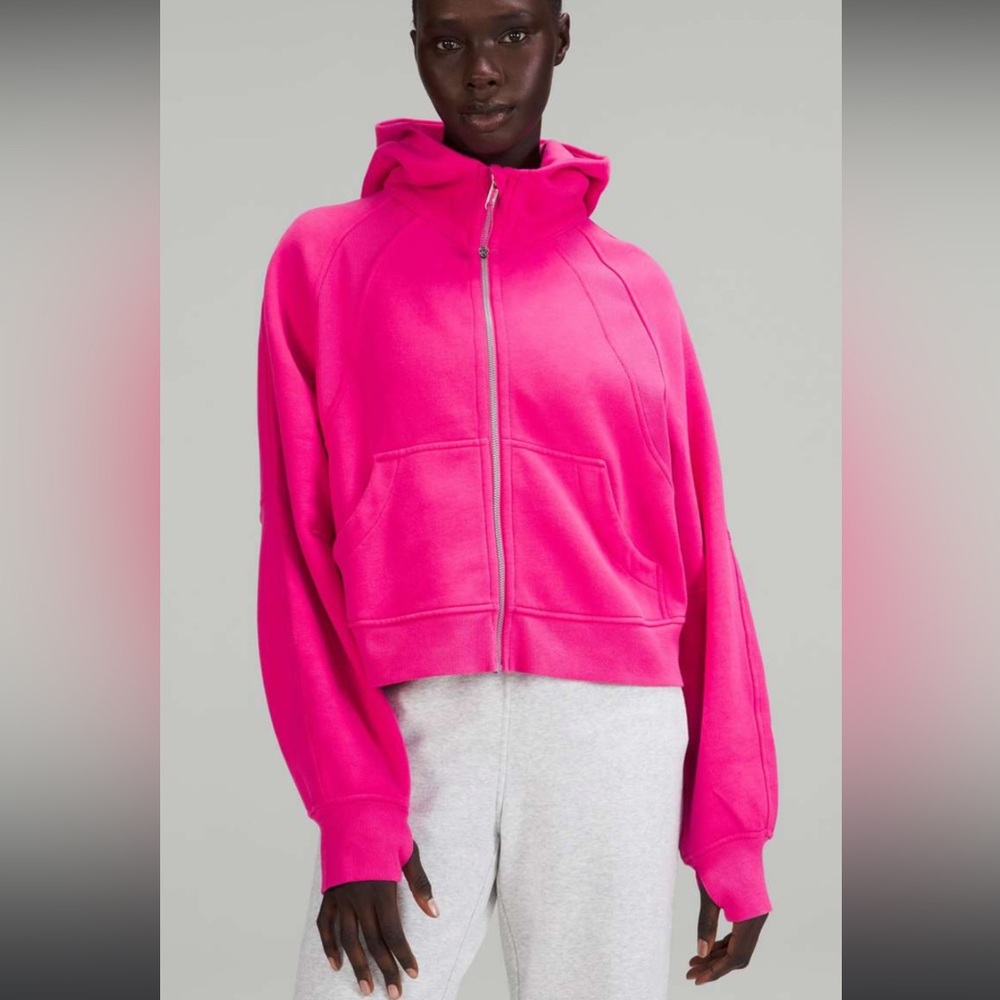 Lululemon scuba oversized full zip Sonic pink